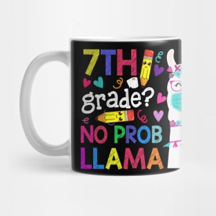 Quarantine Llama 7th Grade 2020 School Social Distance Shirt Funny Back To School Gifts Mug